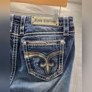 Rock Revival Women's Size 30 Blue Usabelle Easy Shorts